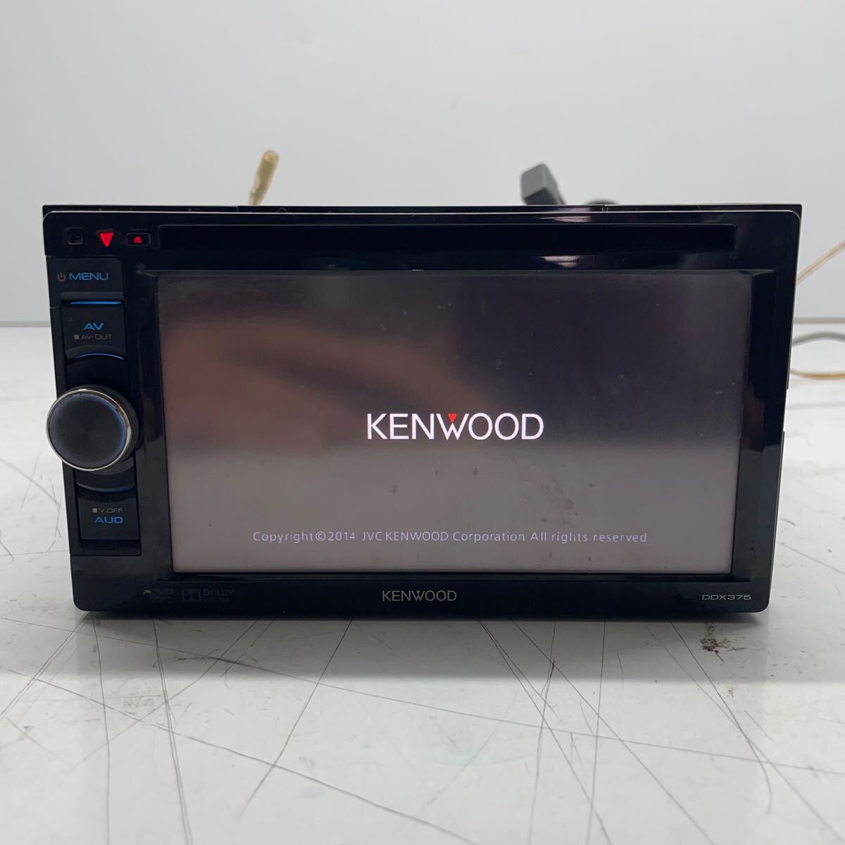 KENWOOD ケンウッド DDX375 CD DVD USB プレイヤー ラジオ カーオーディオ デッキ 2DIN チューナー 動作確認済み P61483