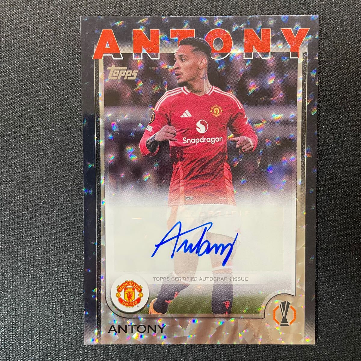 2024-25 Topps UEFA Club Competitions Antony Auto Manchester