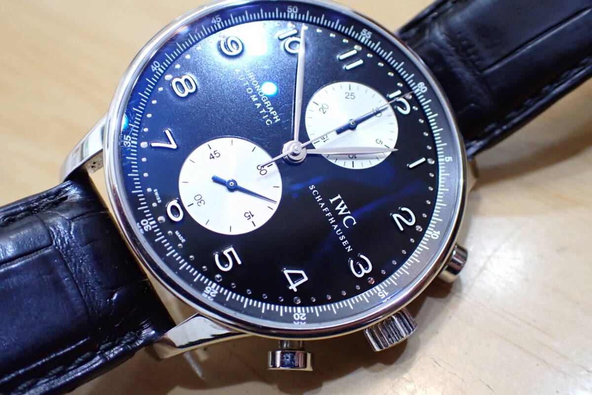 正規 希少◇IWC ポルトギーゼ クロノグラフ ◇Ref.3714 逆パンダ