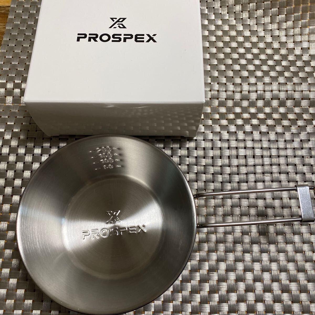 SEIKO PROSPEX 折りたたみハンドル付き シェラカップノベルティ② キャンプ用品