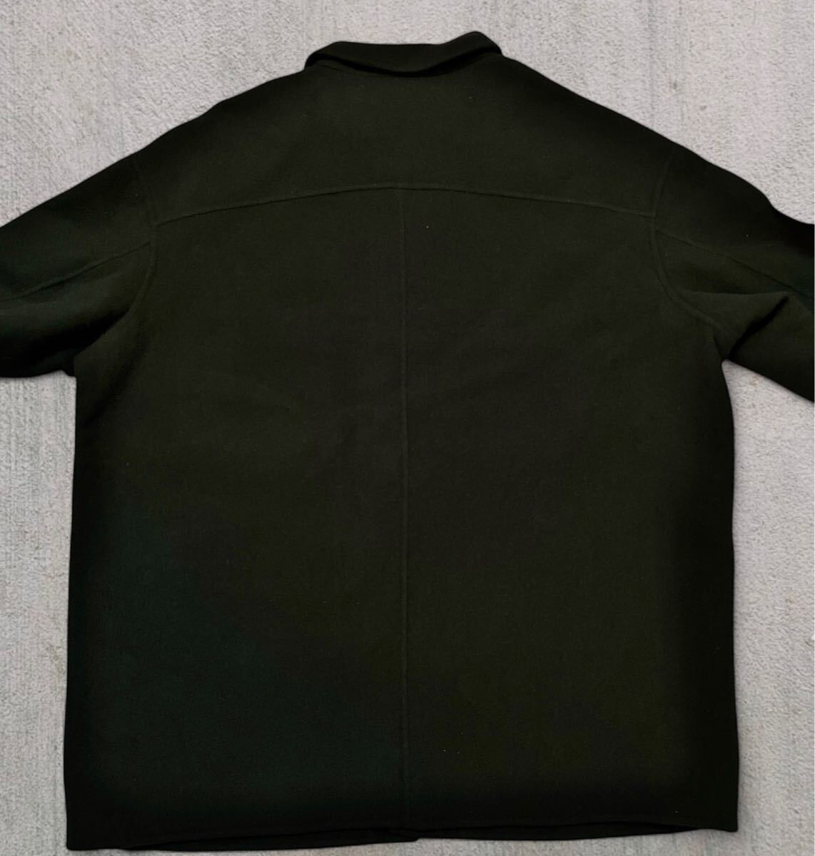 UNIQLO ＋J ウールブレンド オーバーサイズシャツ ジャケット メンズXL●洗濯プレス済●ジルサンダーコラボ ブラック ジャケット古著/91