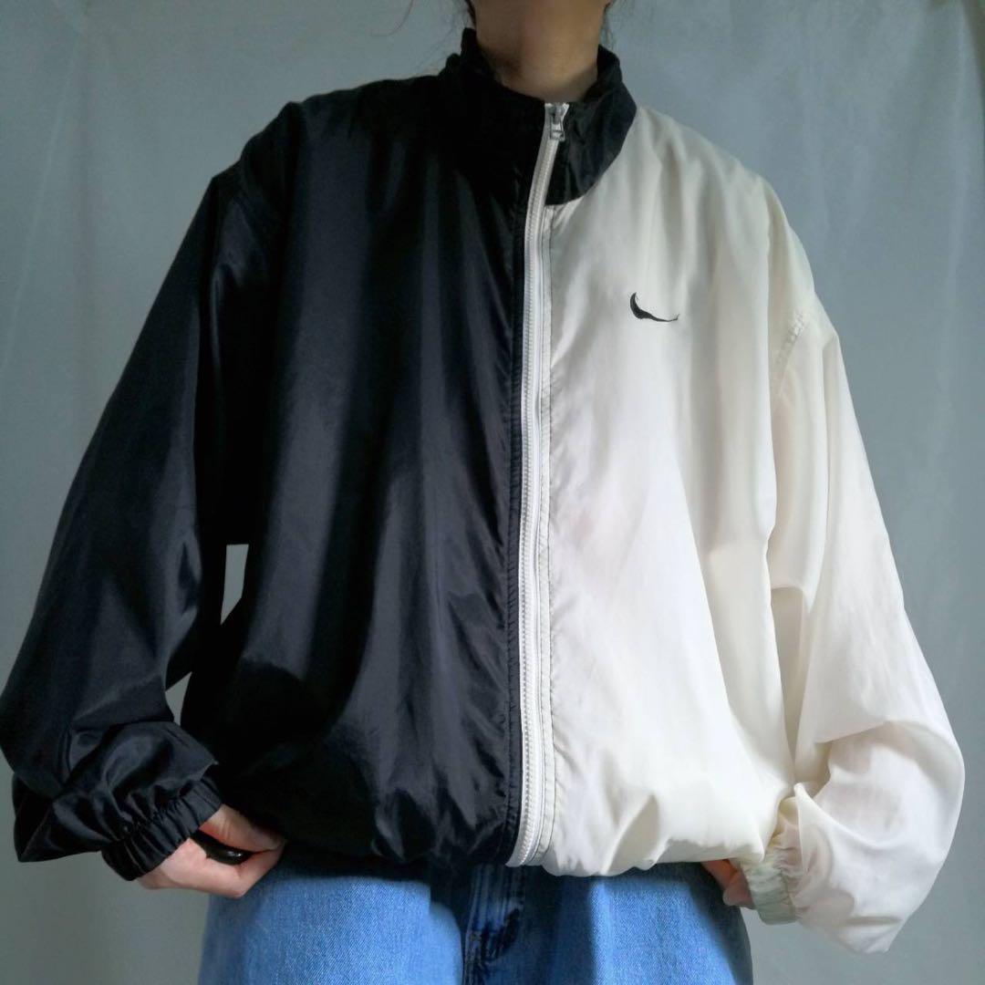 90年代 NIKE ナイキ ナイロンジャケット スウッシュ バックロゴ 90年代 NIKE ナイキ ナイロンジャケット スウッシュ バックロゴ