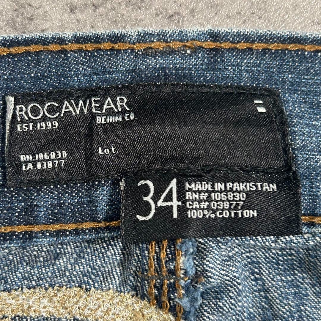 2000年代 ROCAWEAR ロカウェア デニムパンツ バックロゴ刺繍 2000年代 ROCAWEAR ロカウェア デニムパンツ バックロゴ刺繍