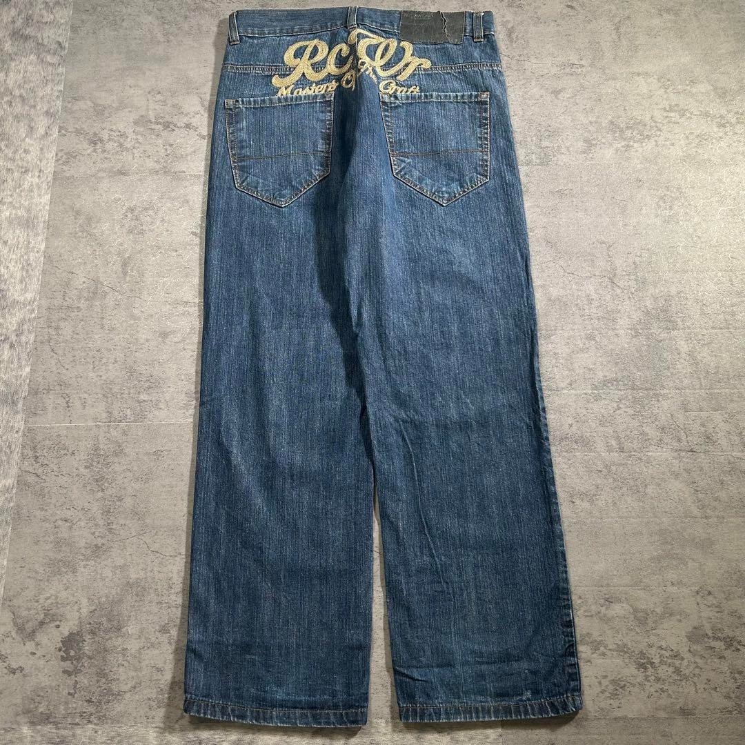 2000年代 ROCAWEAR ロカウェア デニムパンツ バックロゴ刺繍 2000年代 ROCAWEAR ロカウェア デニムパンツ バックロゴ刺繍