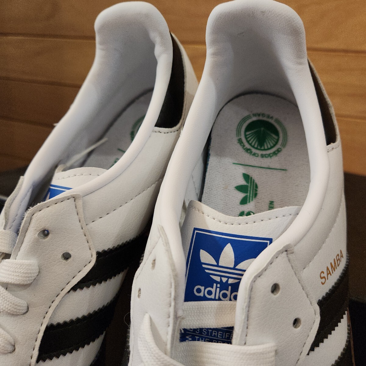 26.5cm новый товар стандартный товар adidas Adidas спортивные туфли SAMBA VEGAN samba vi - gun H01877 белый черный жевательная резинка мужской 