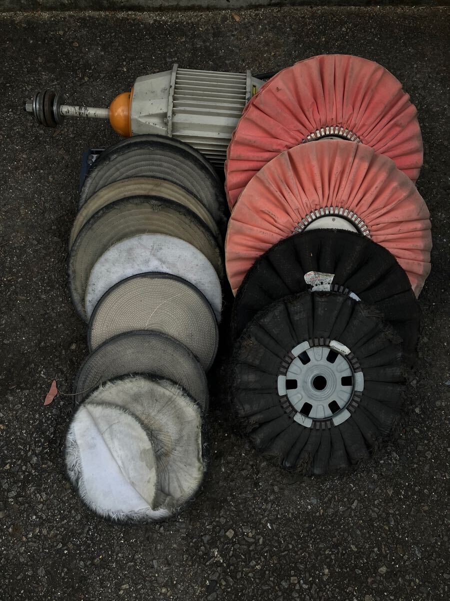 下村電友舎 バフモーターSB-400N 三相200V インバーター・バフ布 下村電友舎 バフモーターSB-400N 三相200V インバーター・バフ布