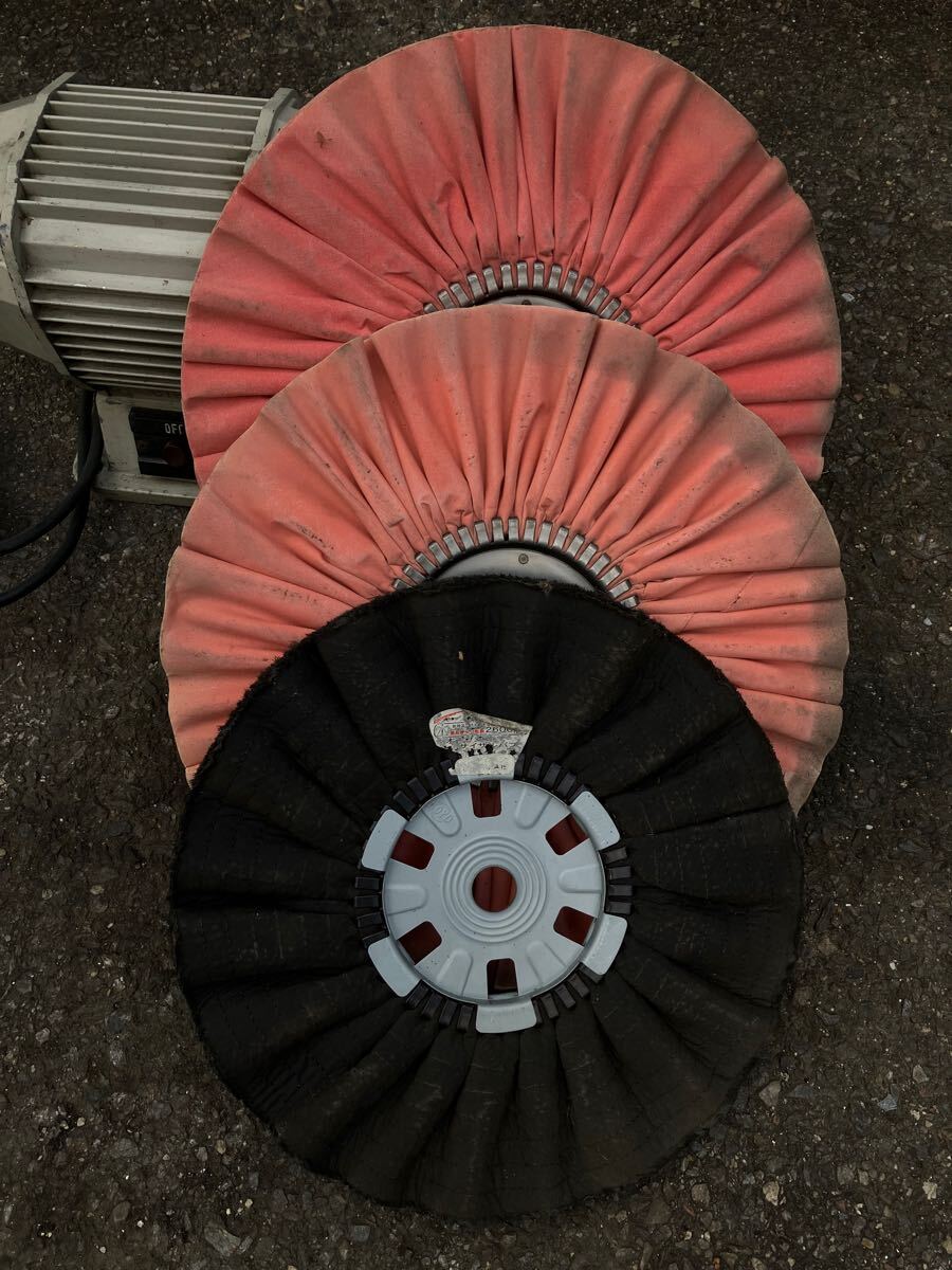 下村電友舎 バフモーターSB-400N 三相200V インバーター・バフ布 下村電友舎 バフモーターSB-400N 三相200V インバーター・バフ布
