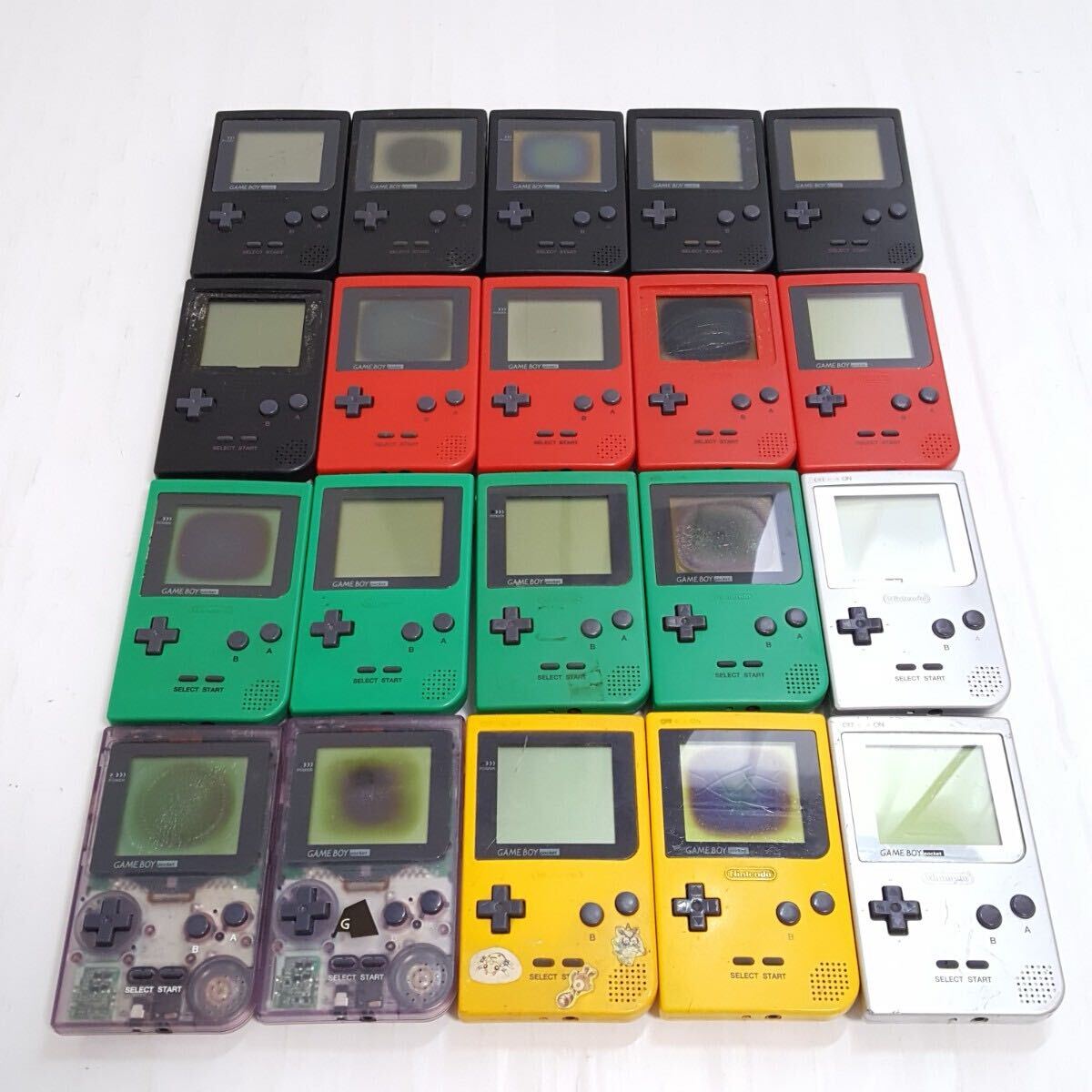 317) ゲームボーイポケット 本体 20台 まとめ売り 動作未確認 317) ゲームボーイポケット 本体 20台 まとめ売り 動作未確認