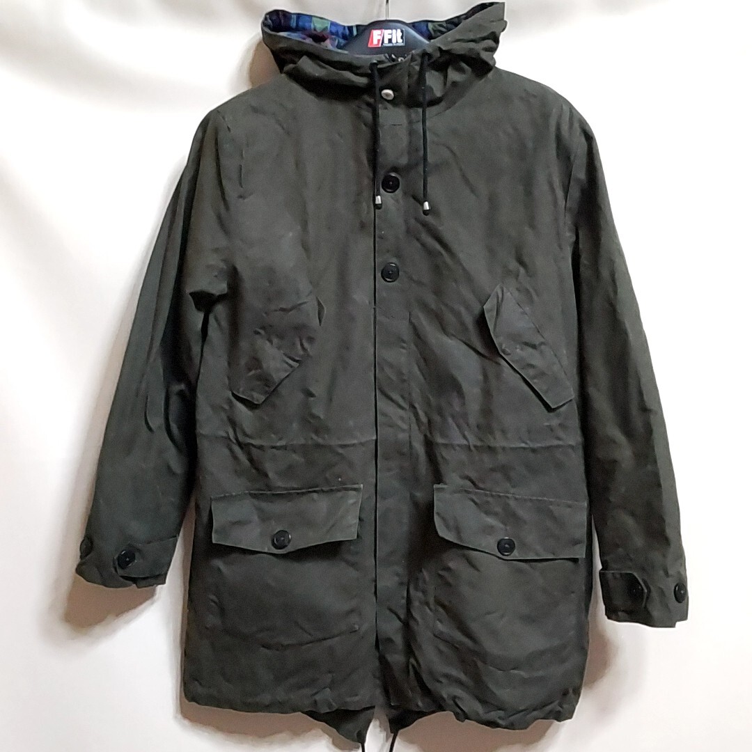 C5 DENIM DEMON JEANS хаки L капот масло do жакет комбинезон милитари Work Vintage America USA б/у одежда мужской 90s