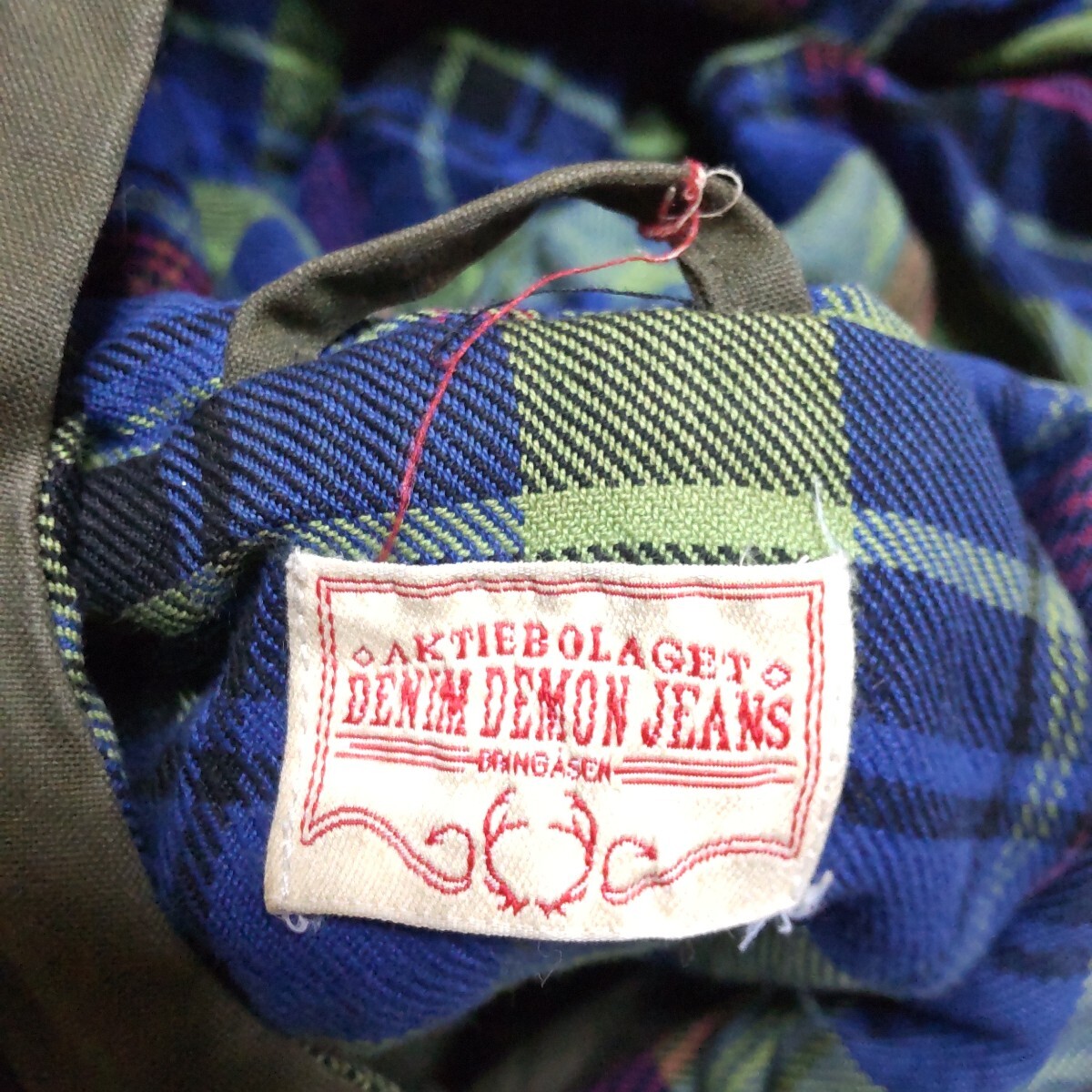 C5 DENIM DEMON JEANS хаки L капот масло do жакет комбинезон милитари Work Vintage America USA б/у одежда мужской 90s