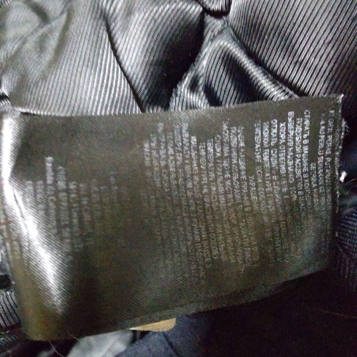 C1 GUESS 黒色 S ゲス 中綿 キルティング ジャケット ジップアップ ミリタリー フライト アウター カジュアル アメリカ USA 古着 メンズ_画像7