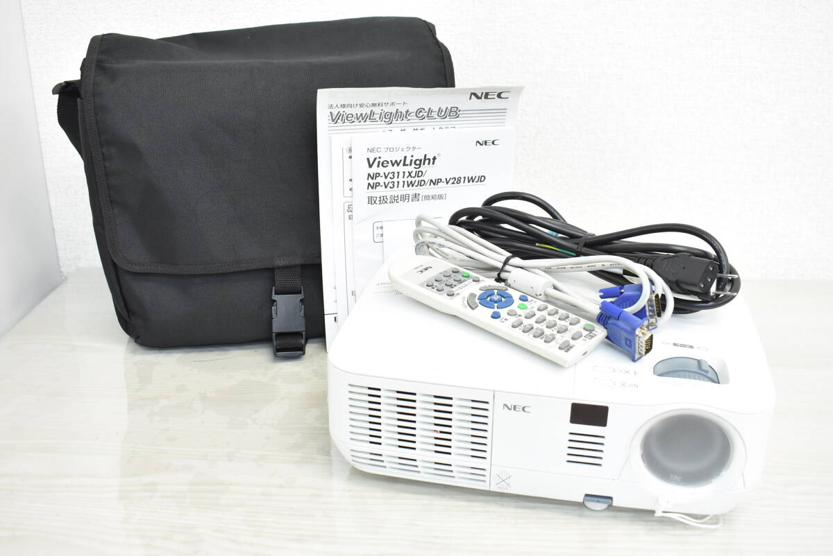 NEC プロジェクター NP-V311XJD ViewLight 2014年製 ランプ使用 NEC プロジェクター NP-V311XJD ViewLight 2014年製 ランプ使用