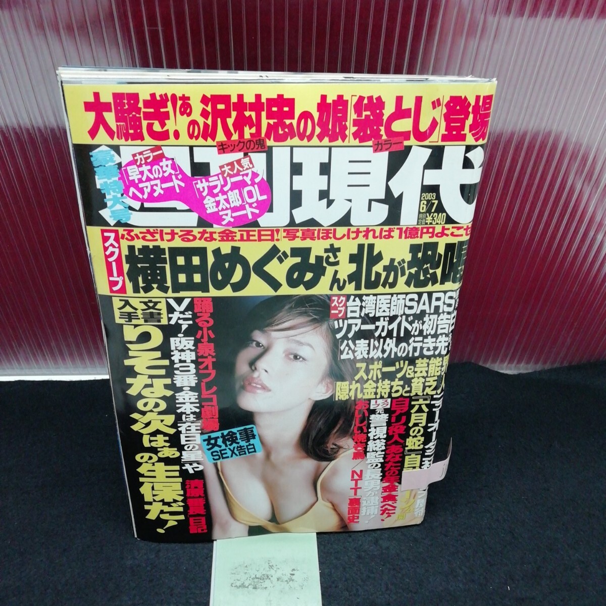 jb-248/ 週刊現代 白羽玲子 清水ゆみ 井元由香 坂下千里子 MARI 平成15年6月7日発行 /L2/61206