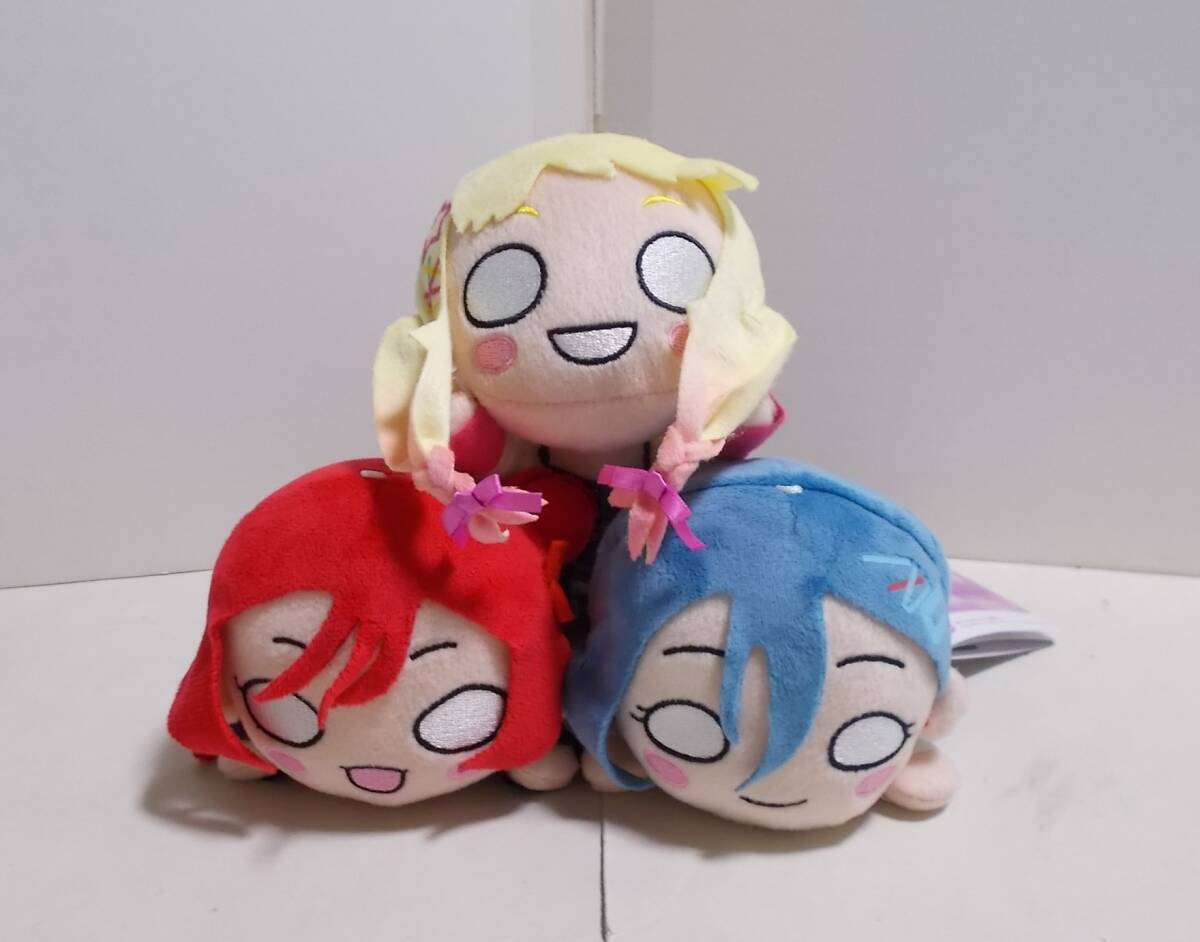 セガ ラブライブ！スーパースター!! 寝そべり ぬいぐるみ Brilliant Trilogy Vol.3 若菜四季 鬼塚夏美 米女メイ 全3種セット