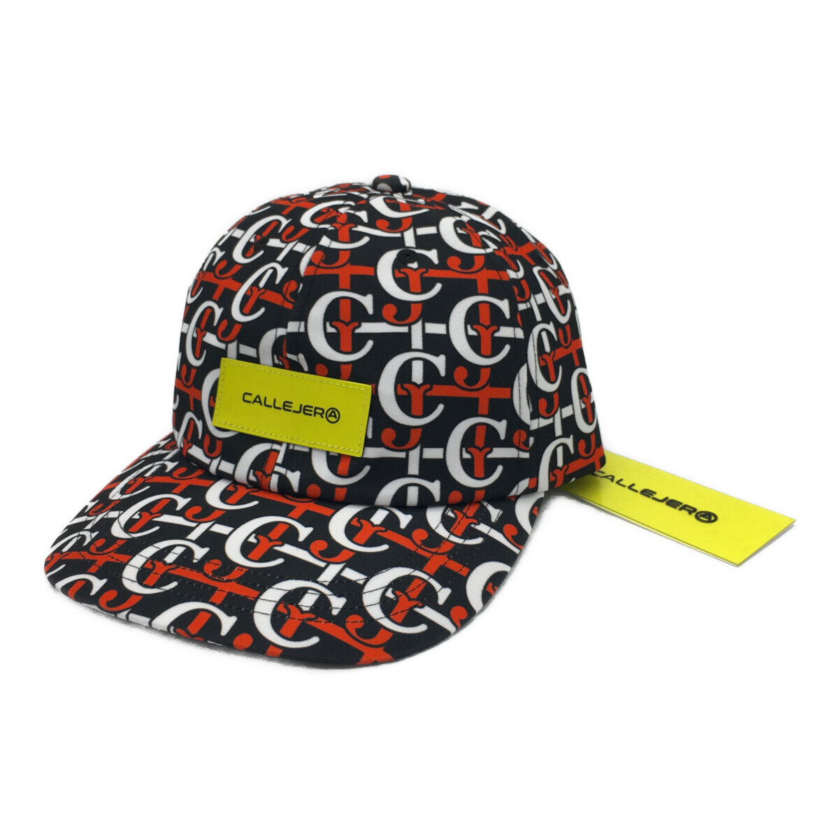 coco 未使用品 カジェヘラ CALLEJERA キャップ フリー ブラック×ホワイト×レッド/総柄 黒×白×赤 レターパックプラス発送可 88680