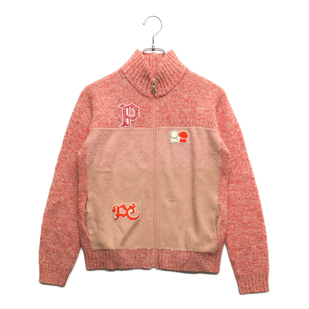 coco 中古 ピッコーネクラブ レディース ニットアウター 1(M) ピンク フルジップ カシミヤ混 レターパックプラス発送可 97567