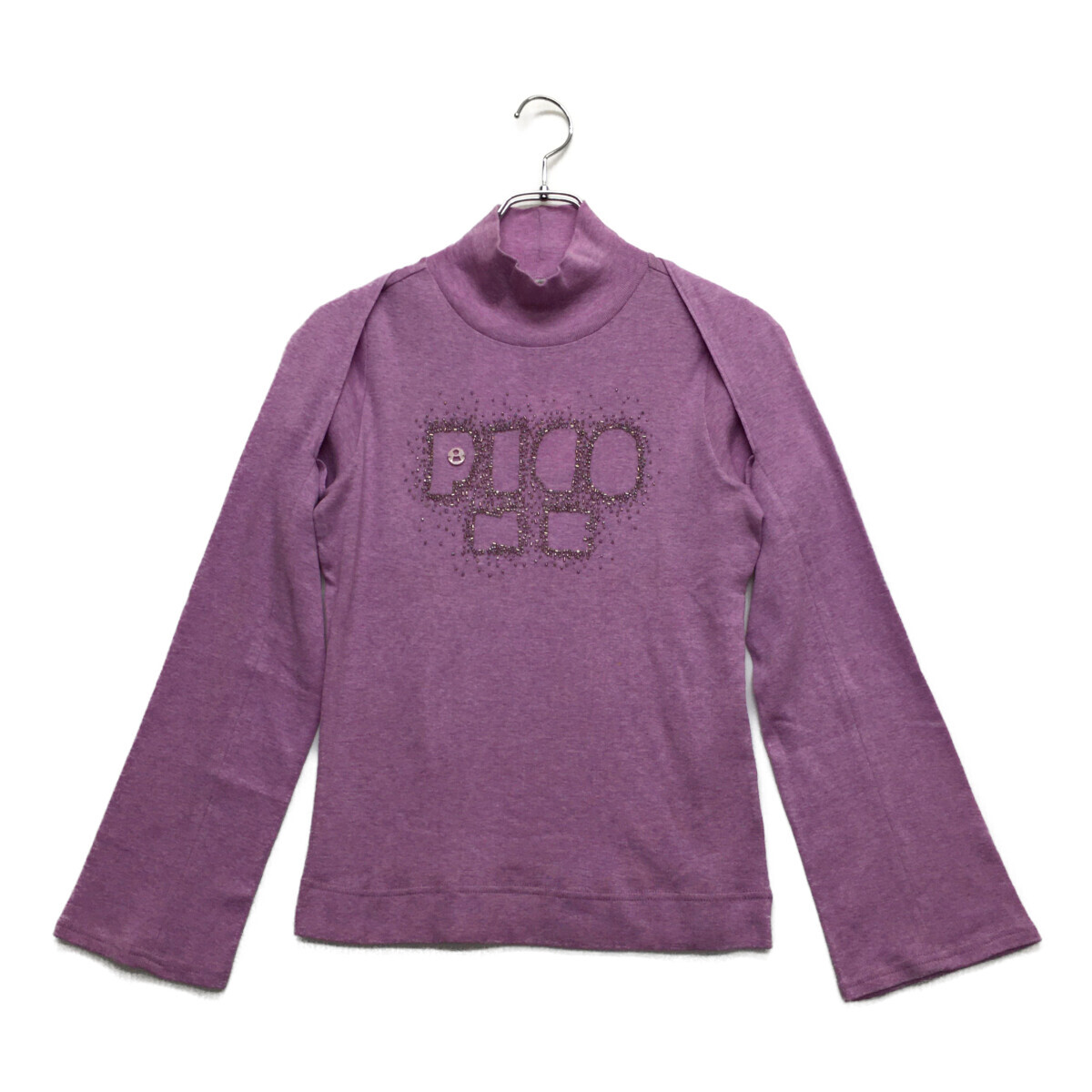 coco 未使用品【値下げ】 ピッコーネクラブ レディース セーター 38(M) 薄紫 半袖 カシミヤ混 ハイネック レターパックプラス発送可 97489
