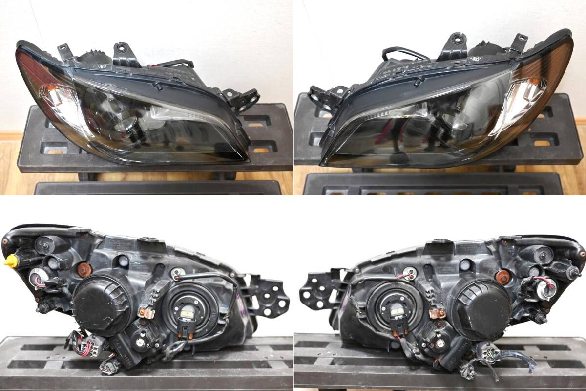  прекрасный товар пожелтение нет SUBARU GD GDA GG GG2 GGA STI WRX ястреб глаз Impreza галоген передняя фара левый и правый в комплекте глянец черный обработка ② ICHIKOH 1770