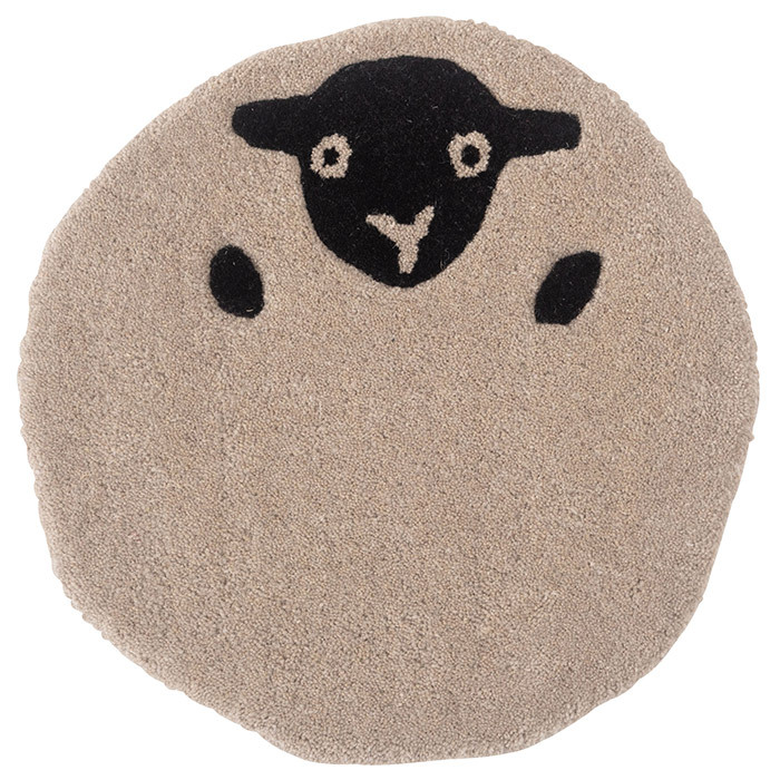 シートクッション 座面クッション 40×40cm アニマル柄 かわいい 1人掛け用 椅子用クッション インテリア 動(dòng)物 シープ M5-MGKAM02121C