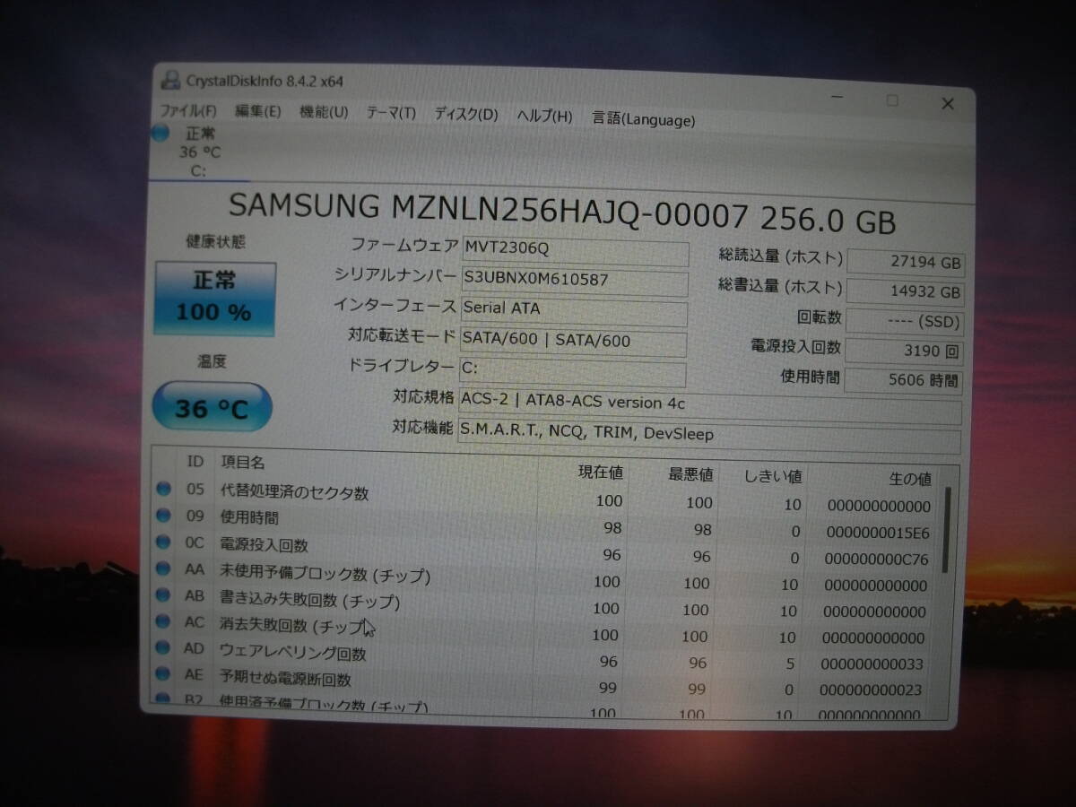 Win11 Panasonic Let's note CF-SV7RDAVS/Corei5/8GBメモリ+SSD256GB/マルチ/Office2021(353)