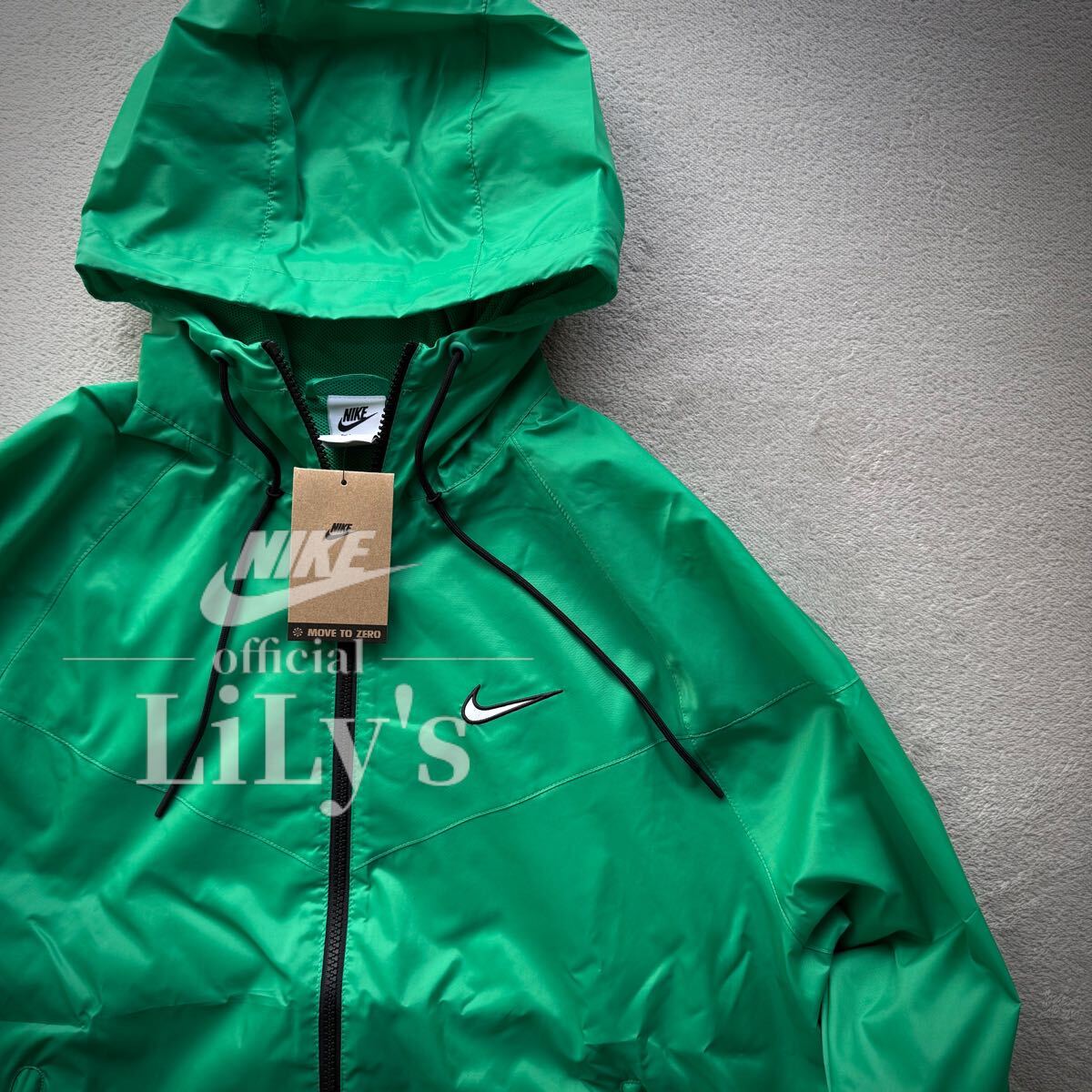 新品未使用 NIKEナイロンジャケット Mサイズ ウーブン グリーン 新品未使用 NIKEナイロンジャケット Mサイズ ウーブン グリーン