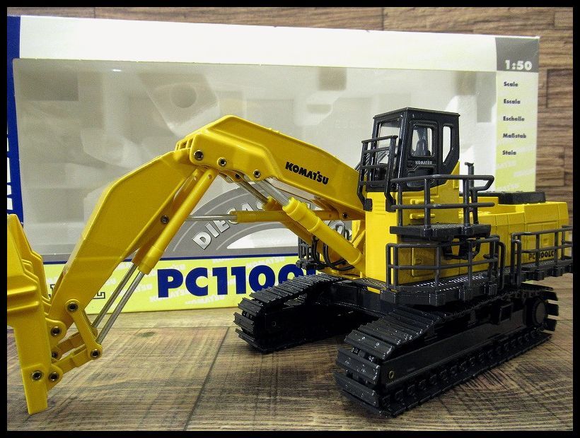 送無 開封保管 本体極美品 JOAL KOMATSU コマツ 1/50 エクスカベーター ショベル パワーショベル 重機 ダイキャスト フィギュア PC1100LC-6