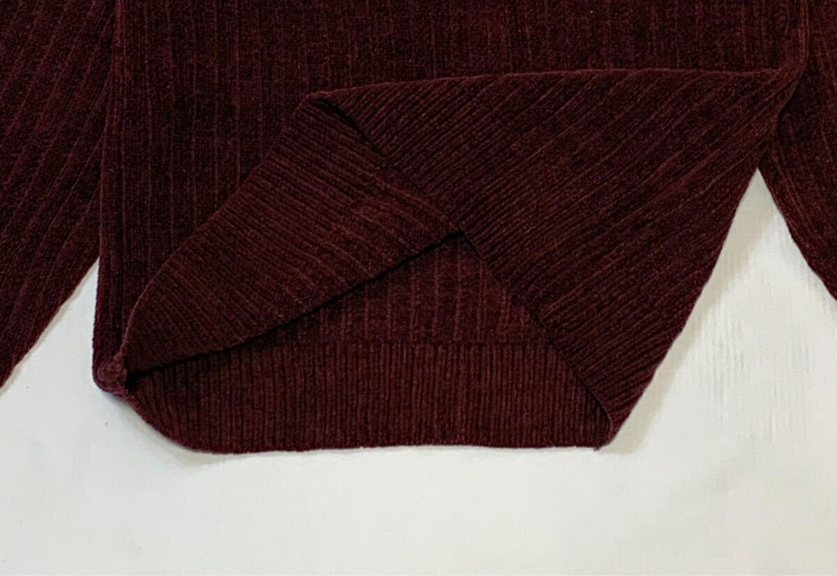 UNIQLO ユニクロ // 長袖 ハーフジップ モールニット セーター (ボルドー系) サイズ S_画像4