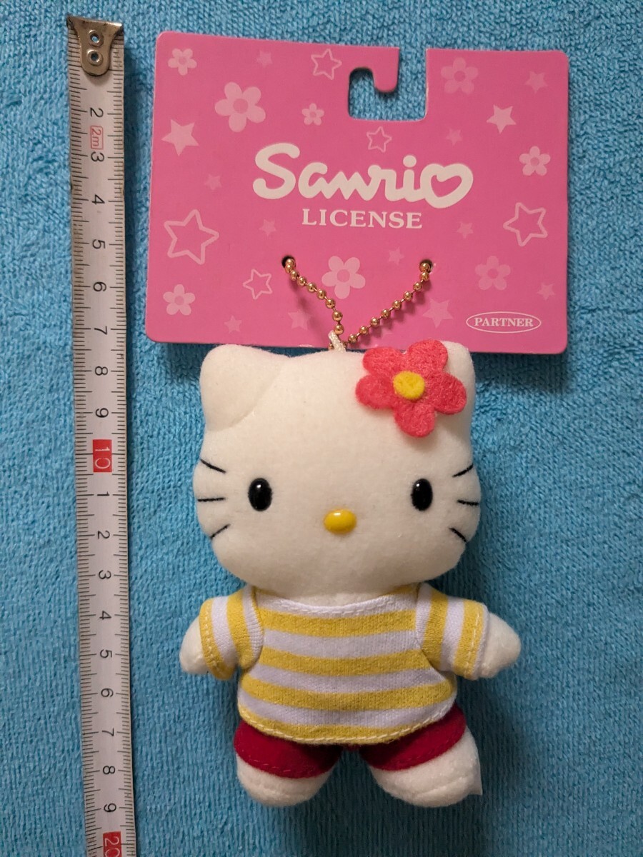 ハローキティ ぬいぐるみ マスコット 約10cm タグ付 サンリオ ハローキティ ぬいぐるみ マスコット 約10cm タグ付 サンリオ