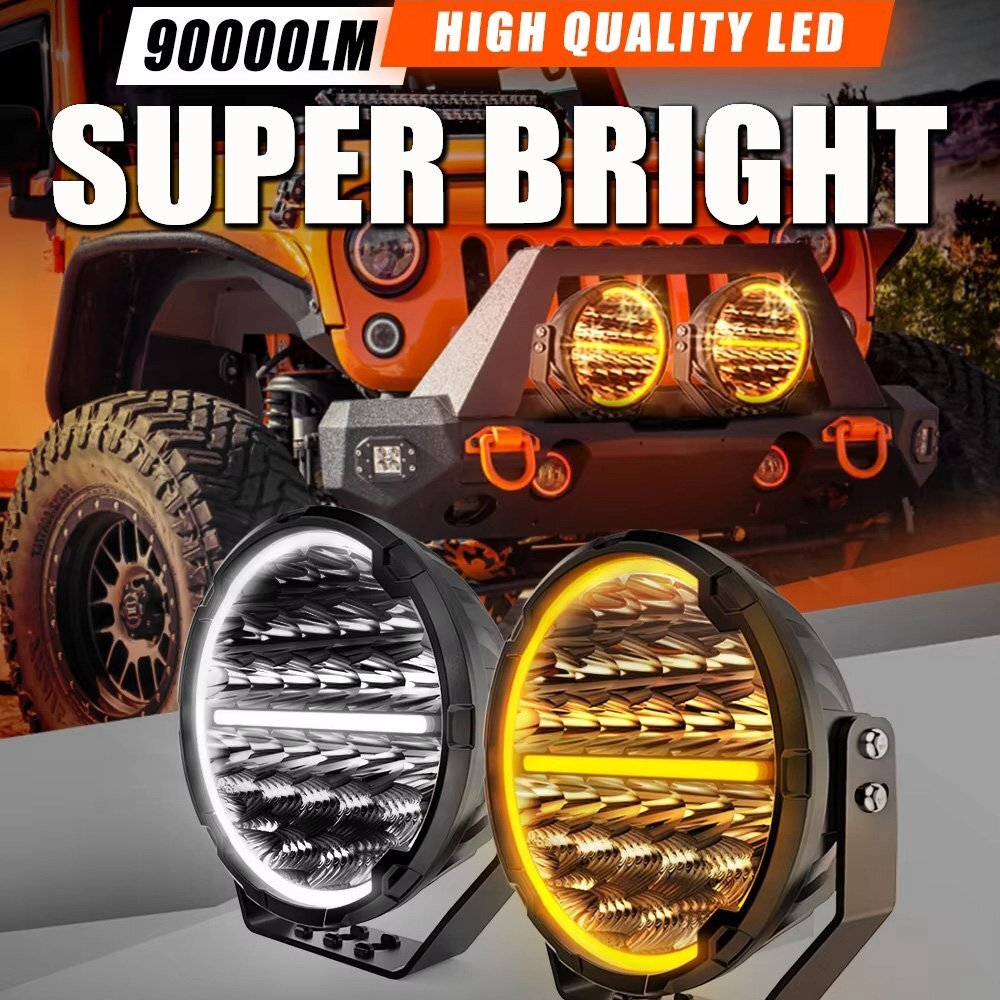 超遠距離照射 Eマーク 9インチ LED ワークライト 作業灯 超遠距離照射 Eマーク 9インチ LED ワークライト 作業灯