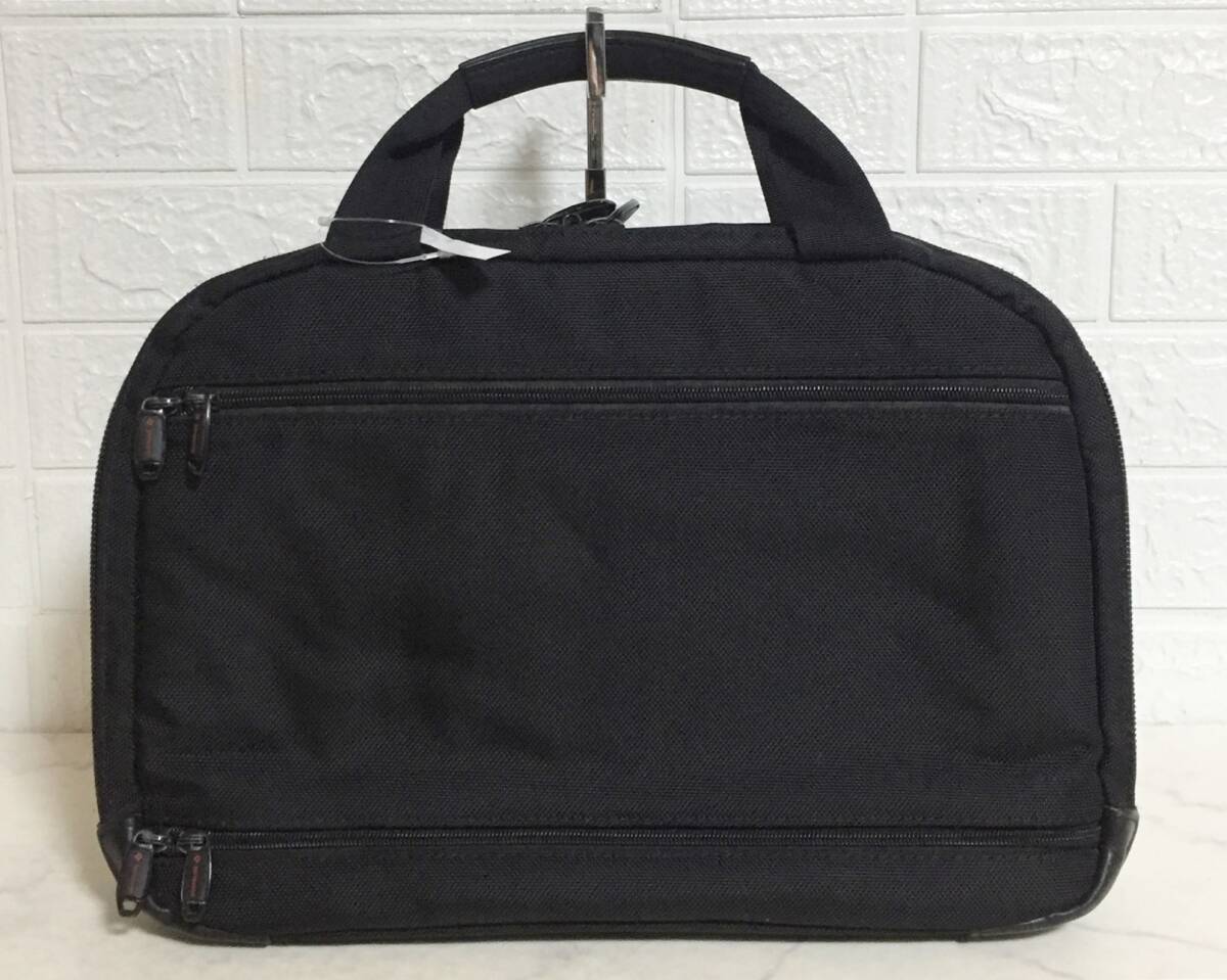 no30654 Samsonite サムソナイト レザー ナイロン ハンド トート ビジネスバッグ 書類ケース ブリーフケース