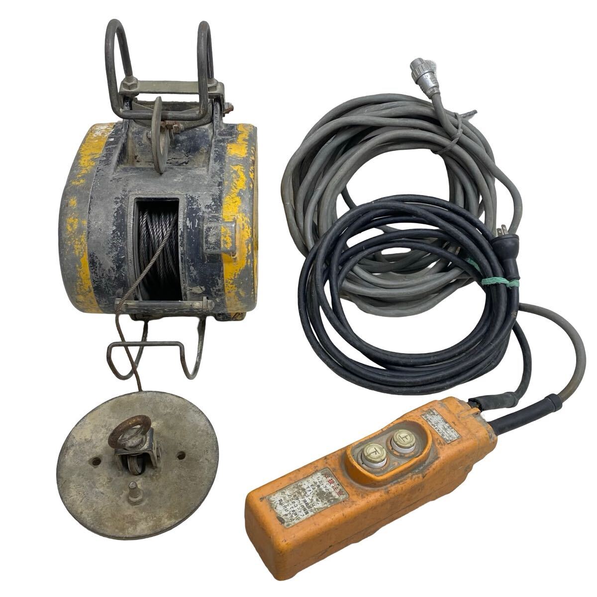 ○動作品□RYOBI リョービ 小型ウインチ 最大捲上荷重 60kg 100V ○動作品□RYOBI リョービ 小型ウインチ 最大捲上荷重 60kg 100V