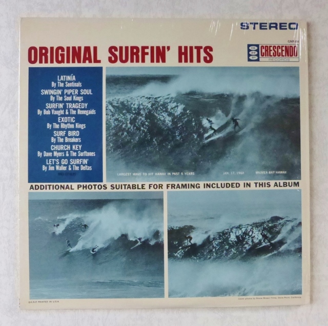 [ORIGINAL SURFIN* HITS] рис CRESCENDO [GNP распределение .] shrink прекрасный товар 