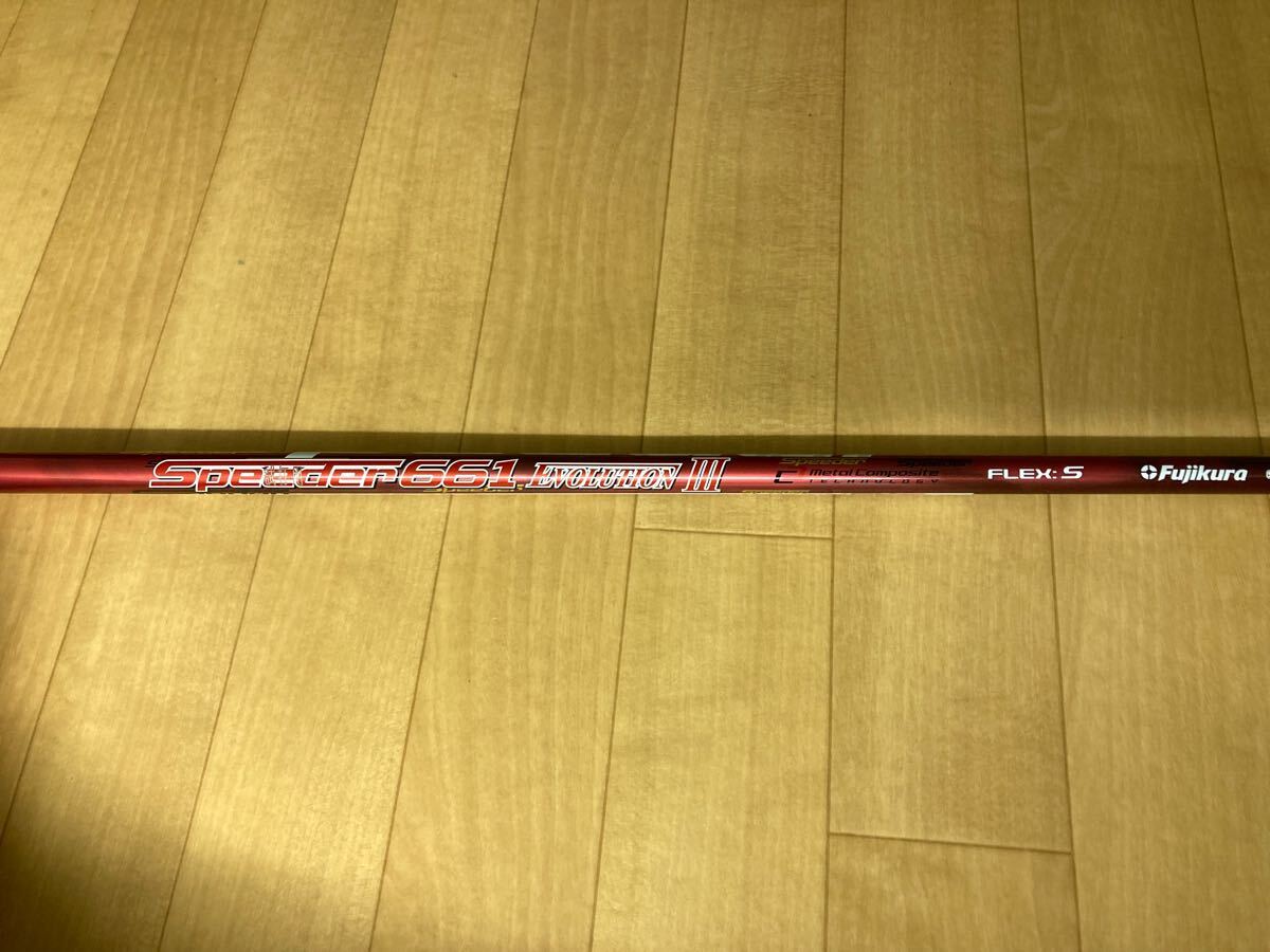 { б/у вал } красный evo SPEEDER661 EVOLUTION3 Flex S DEMO Spee da- Evolution Ⅲ Driver для evo 3 fujikura 112.7cm