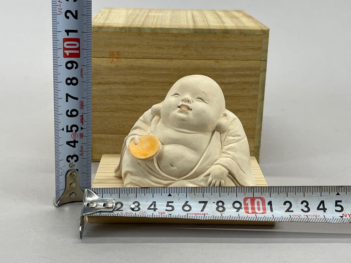 人気満点 庄梅G837-60 伝統工芸 博多人形 置鮎琢磨作 弥勒菩薩 人気満点 庄梅G837-60 伝統工芸 博多人形 置鮎琢磨作 弥勒菩薩
