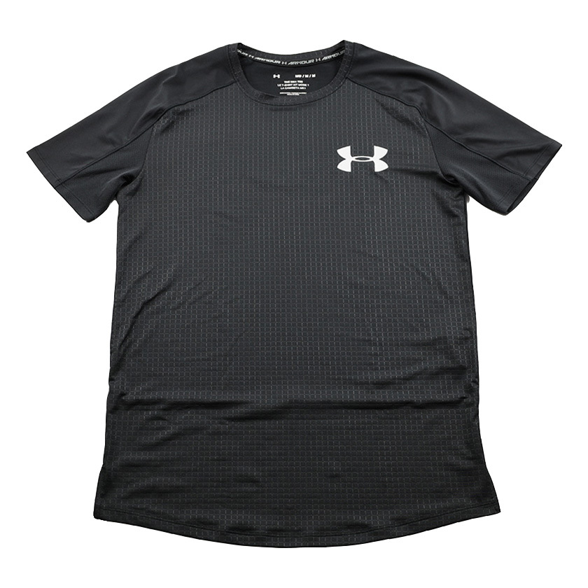 UNDER ARMOUR アンダーアーマー 半袖ラグラン切り替えTシャツ Mサイズ ブラック