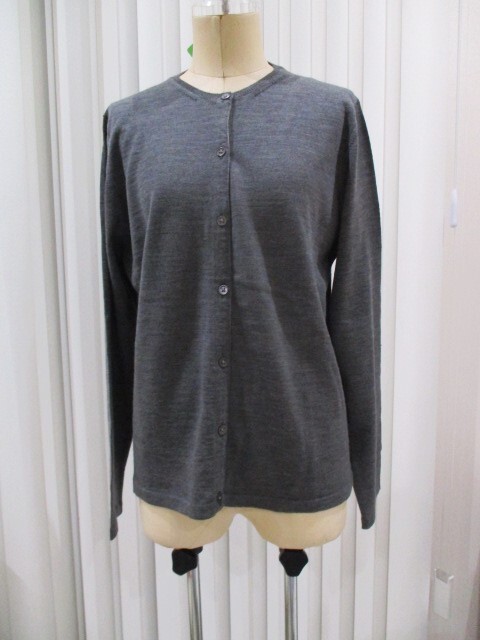 イタリア製　OTTIMO BRACCIO オッティモブラッチョ　ニットカーディガン　送料無料　グレー_画像1