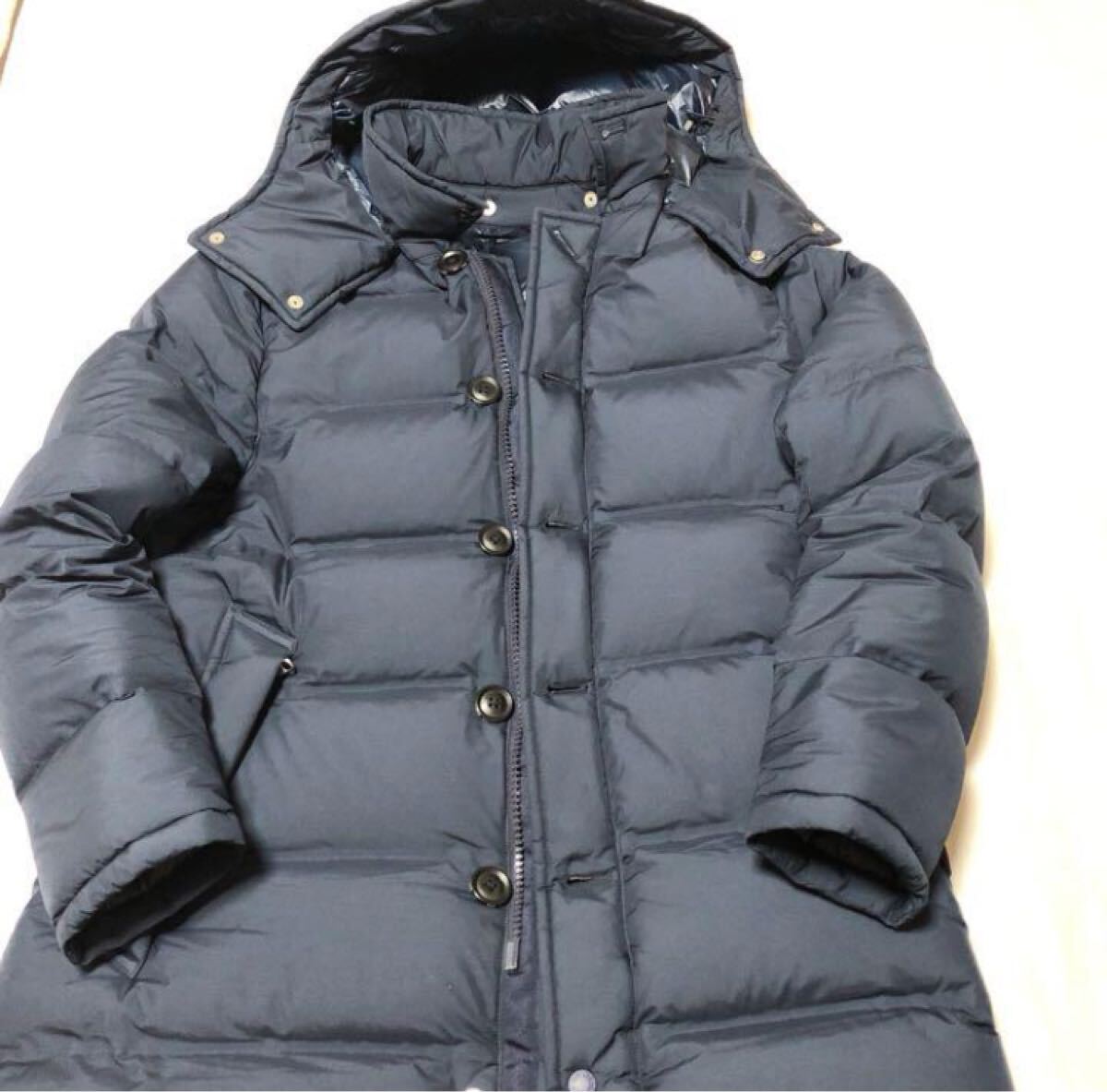 美品　ノースフェイス　NORTHFACE パープルレーベル光電子　高機能ダウン定価8万円弱ネイビー WINDSTOPPER Sサイズ　送料無料