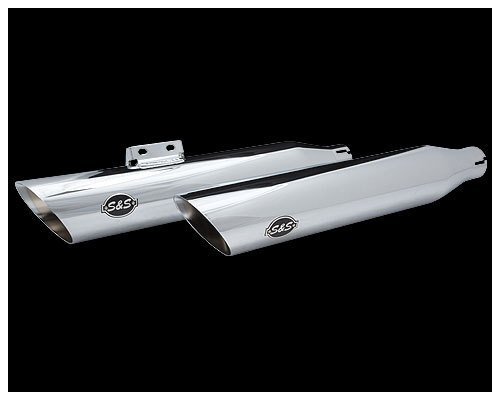 S&S スラッシュカット スリップオンマフラー クローム ハーレー M8 S&S スリップオンマフラー スラッシュカット クローム M8