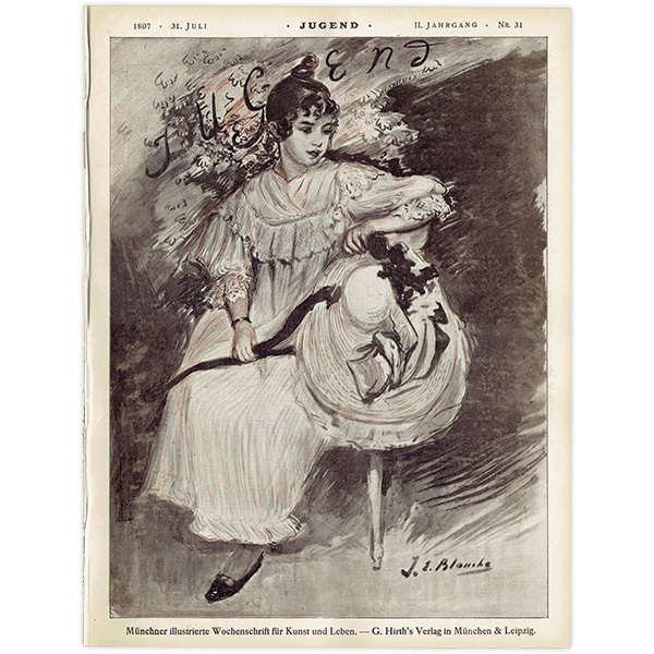 ドイツのイラスト文芸雑誌JUGEND（ユーゲント）アールヌーヴォー 1897-7-31 NR.31 0152