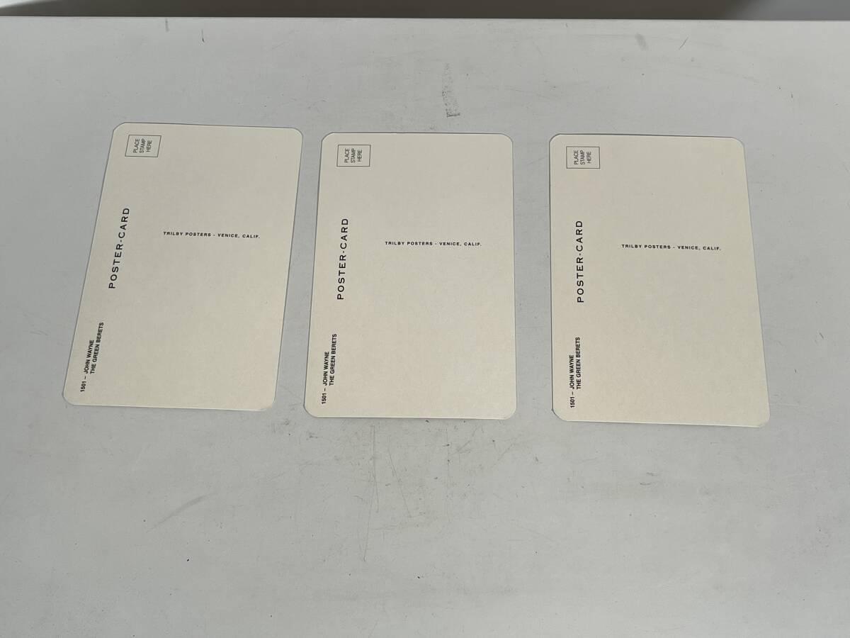 1960年代　ハリウッド映畫　グリーンベレー　ジョン?ウェイン　ジョン　ウェイン　ポストカード　未使用品　1枚　販売　ベトナム戦爭