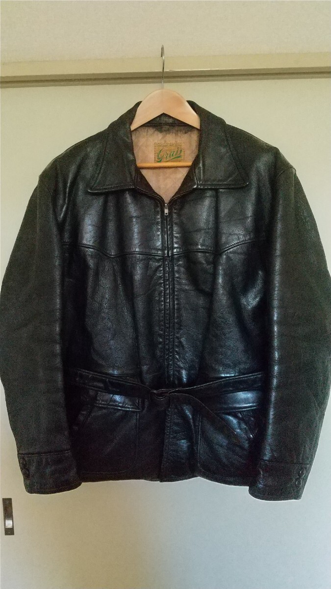 GRAIS カーコート レザーコート レザージャケット 本革 vintage GRAIS カーコート レザーコート レザージャケット 本革 vintage