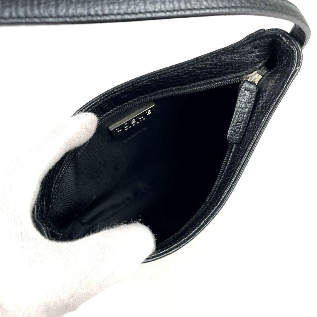 極美品 LOEWE ロエベ ハンドバッグ ロゴ型押し シルバー金具 極美品 LOEWE ロエベ ハンドバッグ ロゴ型押し シルバー金具