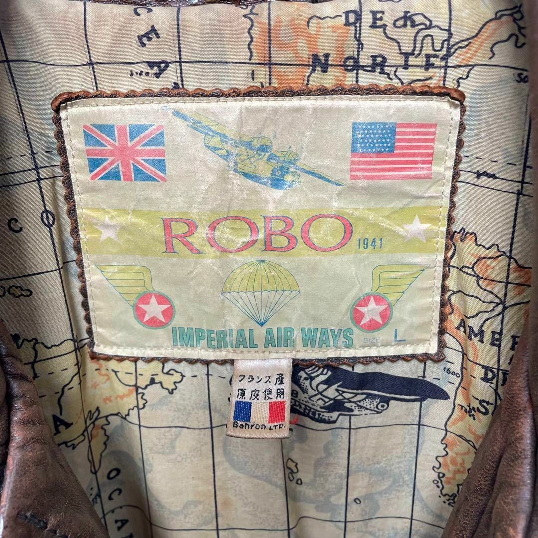 ROBO フランス産 羊革 ラムレザー ヴィンテージ フライト ROBO フランス産 羊革 ラムレザー ヴィンテージ フライト