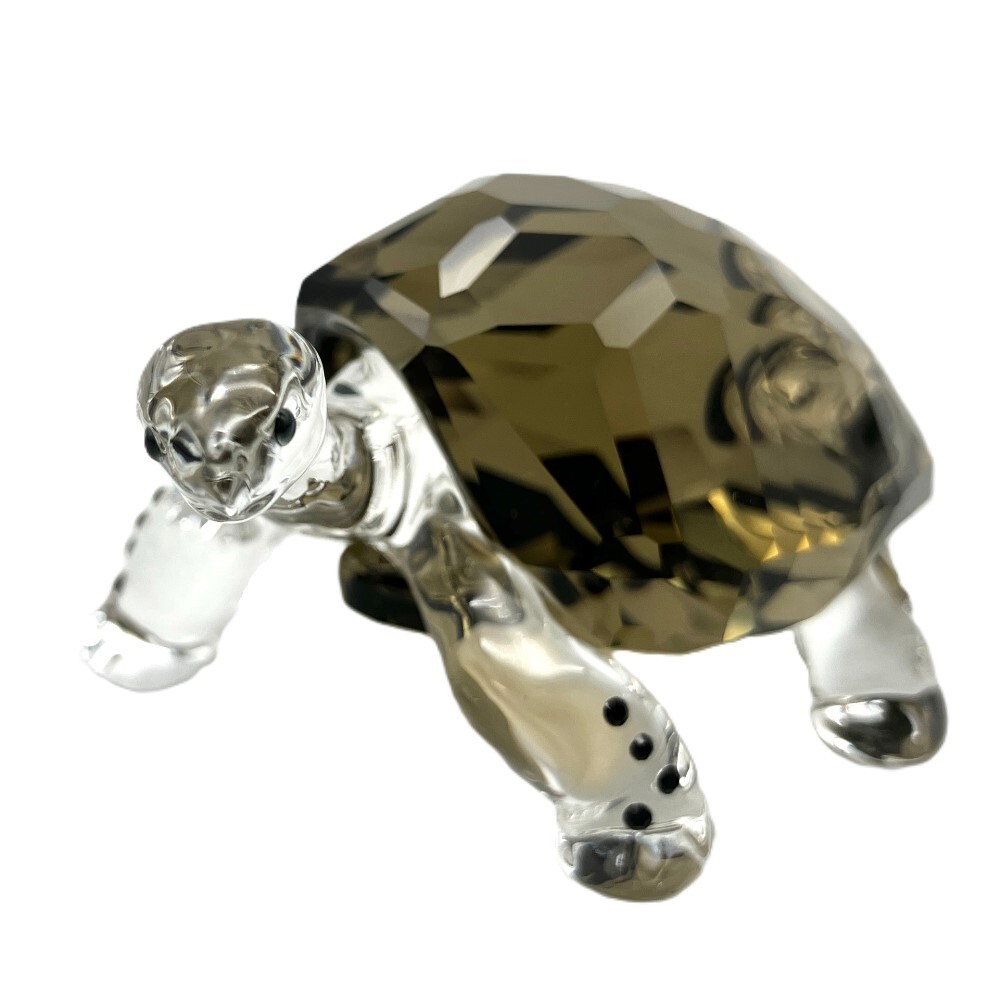 スワロフスキー SWAROVSKI ガラパゴス トータス 2010年SCS限定品 オブジェ 置物 995036