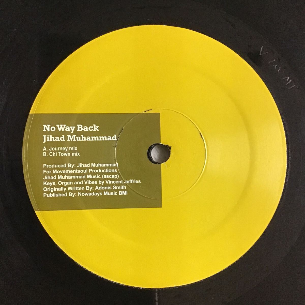 12inch/ Jihad Muhammad / No Way Back ディープハウス_画像1