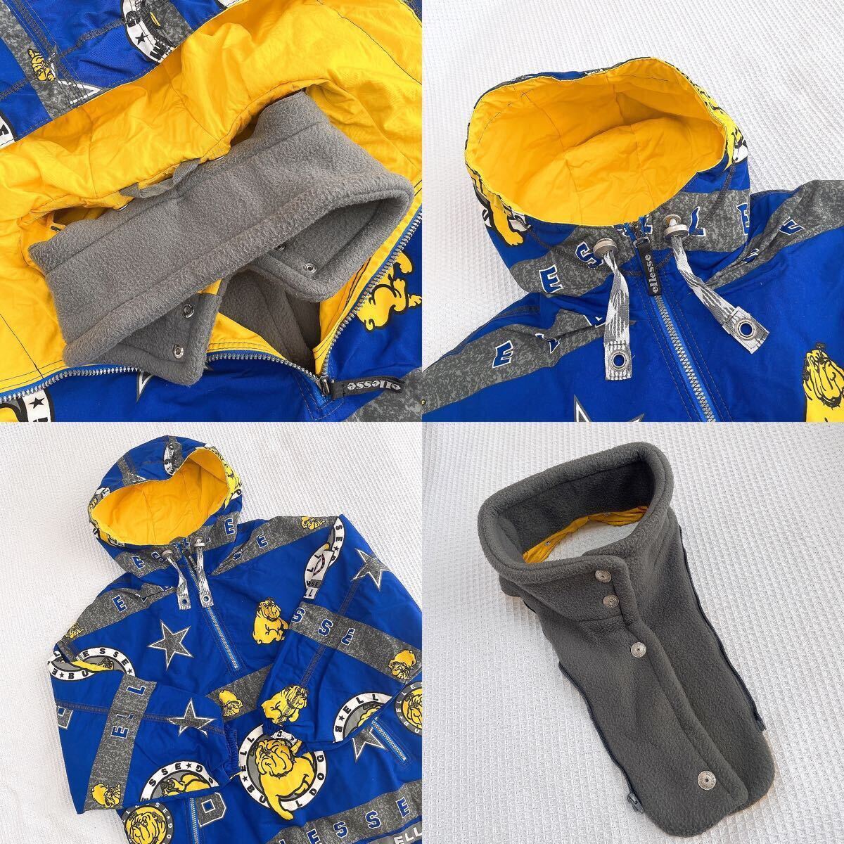 90'sエレッセellesseブルドッグLサイズ青ブルー ハーフジップ 90'sエレッセellesseブルドッグLサイズ青ブルー ハーフジップ