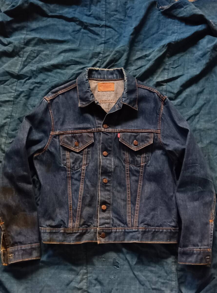 60s ビンテージ Levis 70505 BigE サイズ42位 ケアタグ無(wú)し トラッカー 4th 557 サード
