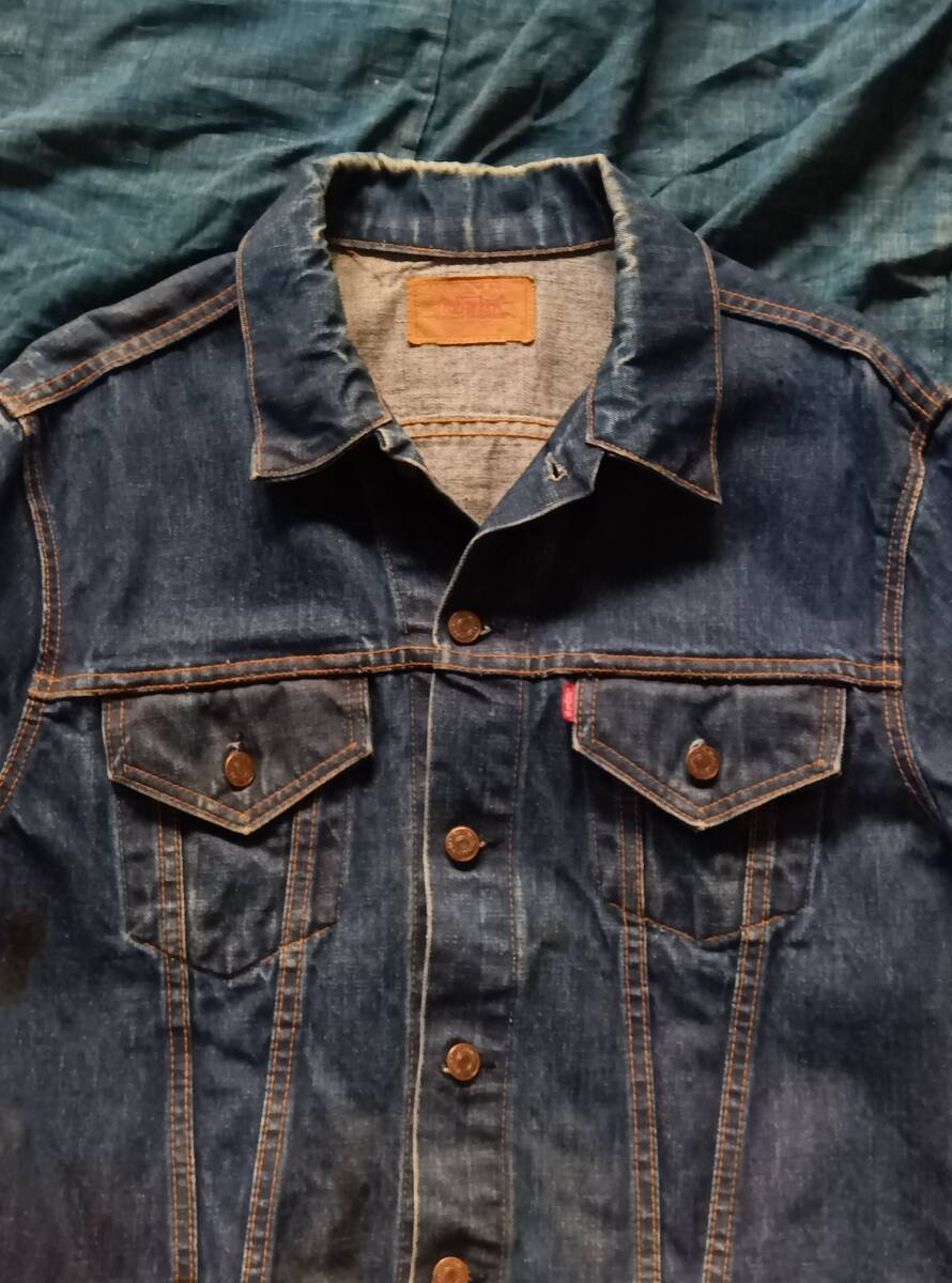 60s ビンテージ Levis 70505 BigE サイズ42位 ケアタグ無(wú)し トラッカー 4th 557 サード