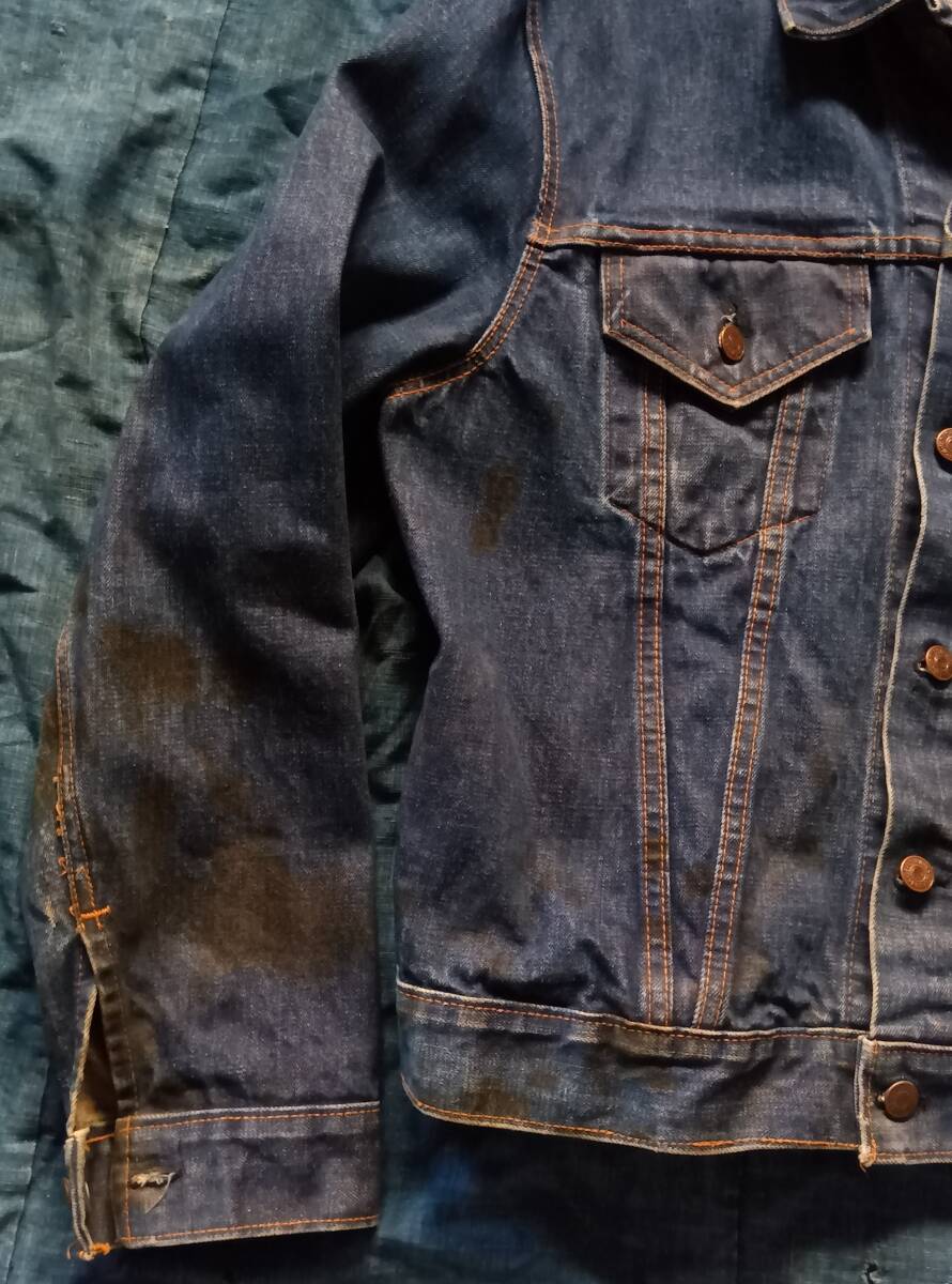 60s ビンテージ Levis 70505 BigE サイズ42位 ケアタグ無(wú)し トラッカー 4th 557 サード
