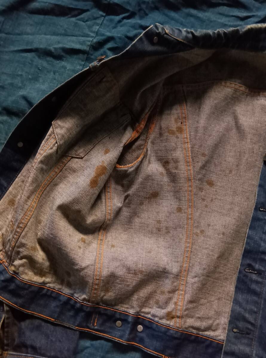 60s ビンテージ Levis 70505 BigE サイズ42位 ケアタグ無(wú)し トラッカー 4th 557 サード